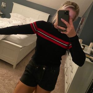 Brandy Varsity striped sweater